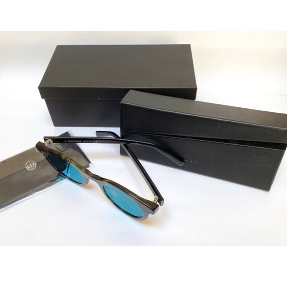Dior Homme Black Tie 218S Round Sunglasses - Picture 1 of 16